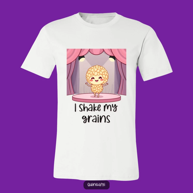 Funny Quinoa Dancer T-Shirt: Wear Your Love for Grains with Humorous Style!