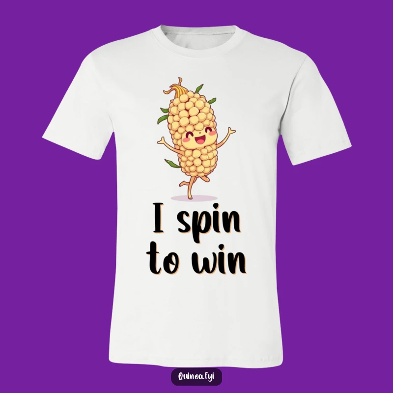 Funny Jovial Quinoa Stalk Twirl T-Shirt - Dance Your Way to Fun!