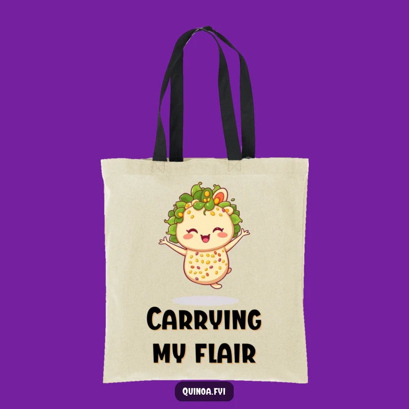 Funny Twirling Quinoa Salad Tote: Carry Your Salad Style