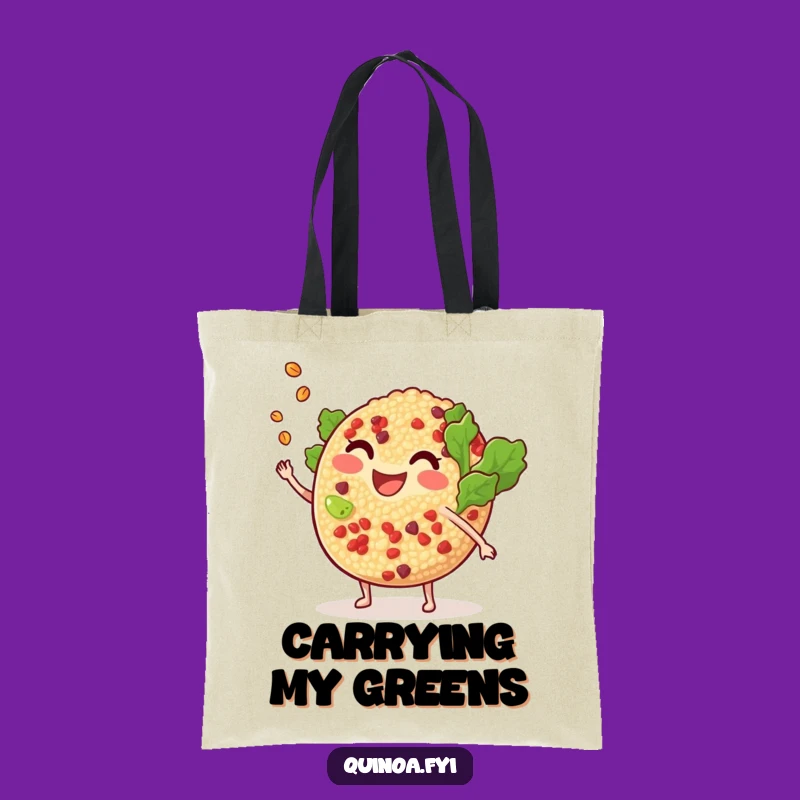 Funny Quinoa Salad Tote Bag: Carry Your Freshness, Hilarious Gift