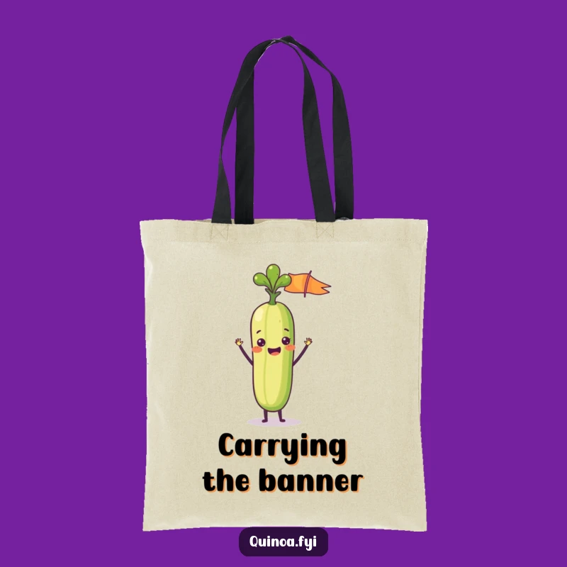 Funny Veggie Stick Flag Tote Bag - Carry Your Cheer Hilariously