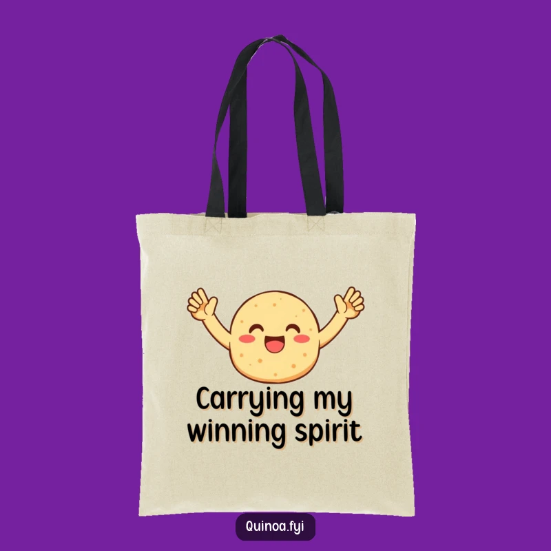 Funny Quinoa Patty Tote Bag - Carry Your Joy and Groceries!