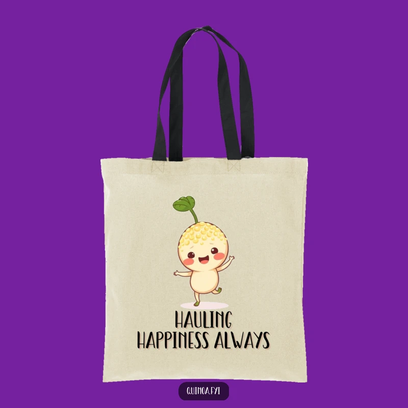 Funny Quinoa Sprout Tote Bag - Carry Cheerful Vibes Everywhere!